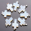 Fashion Natural Gemstone Wholesale Healing Crystal Cross Pendant Necklace Jewelry Cross Pendant