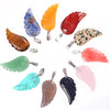 Natural chakra hand carved crystal Reiki Healing skull angel bear animal charm stone pendant wholesale handmade for men