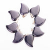 Natural Quartz Crystal Gemstone Bead Pendant Healing Crystal Heart Stone Pendant Bulk Charms For Jewelry Making