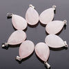 Natural Gemstone Pendant Bead Crystals Healing Stones Necklace Water Drop Pendants Charms For Jewelry Making