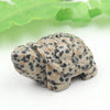 1.5 inch Natural Crystals Healing Stone Carved Animal Turtle Figurines Statue Crystal Stone Crafts For Home Decoration