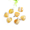 20mm Stripe agate crystal pendants crystals healing stones heart gemstone pendants charms for jewelry making