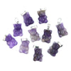 Natural Crystal Animal Teddy Gummy Amethyst Bear Pendant Ornaments
