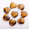 25mm Love Heart Shape Stone Earring Necklace Wedding Accessories No Hole Natural Agate Crystal Heart Gemstone