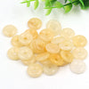 Natural Crystals Healing Stones Beads 15mm Small Jade Crystal Donuts Pendant For Jewelry Making