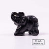 1.5inch Natural gemstone animal carving crystal elephant figurines elephant statue small stone crafts