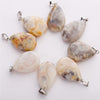 Natural Gemstone Pendant Bead Crystals Healing Stones Necklace Water Drop Pendants Charms For Jewelry Making