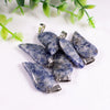 Natural Amethyst Quartzite Angel Feather Pendant Necklace