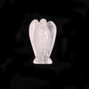 1.5 Inch Crystal Healing Gemstone Angel Carved Quartz Guardian Angel Statue