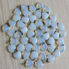 Charms assorted natural Amethyst purple crystal stone bead heart pendants