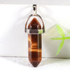 Wholesale Assorted Charms Natural Crystal Stone Hexagon Point Pillar Pendulum Pendant for DIY Jewelry Making