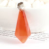 Wholesale Charms Natural Crystal Chakra Hexagonal Pyramid Stone Pendulum Pendants For Jewelry Making