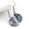 Fashion Jewelry Earrings Gem Stone Pendant Natural Crystal moon Star Earrings Hoop for Weman