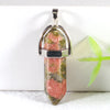 Wholesale Assorted Charms Natural Crystal Stone Hexagon Point Pillar Pendulum Pendant for DIY Jewelry Making