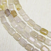 Natural stone rectangle shape gemstone beads for DIY necklace jewelry