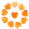 Natural Crystal Heart Charms heart-shaped Chakra Healing Crystal Carving Hearts Mini Gemstone for decorations