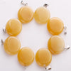 Natural Healing Crystal Quartz Gem Stone Round Pendant Charms for Jewelry Making DIY Necklace Decoration