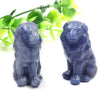 1.5 Inch Natural Crystal Carved Animal Lion Statue Stone Home Decor