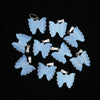 Hand Carved Stone Butterfly Pendant Natural Healing Crystal Quartz Stone Animal Butterfly Pendants For Jewelry Making