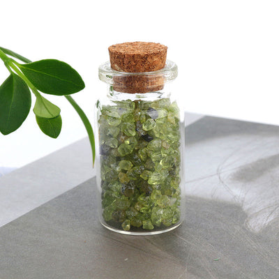 Natural Crystal Decoration Chips Mini Healing Ore Specimens Wishing Bottle Drifting Bottle Customizable packaging box set