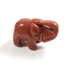 1.5 Inch Natural Crystal Healing Stone Animal Elephant Statue