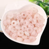 Wholesale 4x10mm Natural Crystal Gemstone Loose Bead Round Shape Big Hole Stone Beads for Jewelry Making