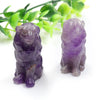 1.5 Inch Natural Crystal Carved Animal Lion Statue Stone Home Decor