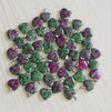 20mm Charms Custom Assorted Natural Healing Crystal Gemstone Bead Heart Stone Pendants Charms For Jewelry Making