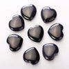 25mm Love Heart Shape Stone Earring Necklace Wedding Accessories No Hole Natural Agate Crystal Heart Gemstone