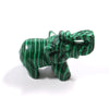 1.5 Inch Natural Crystal Healing Stone Animal Elephant Statue