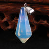 Wholesale Charms Natural Crystal Chakra Hexagonal Pyramid Stone Pendulum Pendants For Jewelry Making