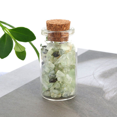 Natural Crystal Decoration Chips Mini Healing Ore Specimens Wishing Bottle Drifting Bottle Customizable packaging box set