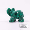 1.5inch Natural gemstone animal carving crystal elephant figurines elephant statue small stone crafts