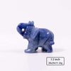 1.5 Inch Natural Crystal Healing Stone Animal Elephant Statue