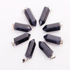 Wholesale Charms assorted crystal Hexagonal bullet shape beads pendants natural stone pendants for jewelry making