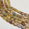 Natural stone rectangle shape gemstone beads for DIY necklace jewelry