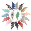 Natural healing crystal men jewelry pendant necklace lightning stone pendant charms for jewelry making