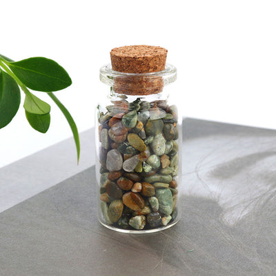 Natural Crystal Decoration Chips Mini Healing Ore Specimens Wishing Bottle Drifting Bottle Customizable packaging box set