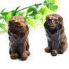 1.5 Inch Natural Crystal Carved Animal Lion Statue Stone Home Decor