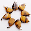 Natural Gemstone Pendant Bead Crystals Healing Stones Necklace Water Drop Pendants Charms For Jewelry Making