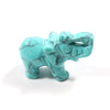 1.5 Inch Natural Crystal Healing Stone Animal Elephant Statue