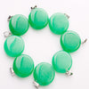 Natural Healing Crystal Quartz Gem Stone Round Pendant Charms for Jewelry Making DIY Necklace Decoration