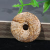 Natural Agate Crystals Healing Stones Beads Safety Buckle Necklace Donuts Pendant for Jewelry Making 25mm