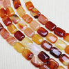 Natural stone rectangle shape gemstone beads for DIY necklace jewelry