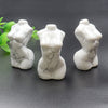 Natural Crystal Healing Stone Polished Carved Female Mannequin Body