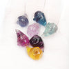 Mixed Animals Plants Bulk Natural Rainbow Fluorite Craft Crystal Carvings