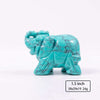 1.5inch Natural gemstone animal carving crystal elephant figurines elephant statue small stone crafts