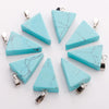 Wholesale Charms assorted crystal beads pendant natural stone triangle pendants DIY jewelry making for women