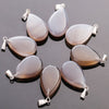 Natural Gemstone Pendant Bead Crystals Healing Stones Necklace Water Drop Pendants Charms For Jewelry Making