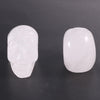 1inch Mixed Color Natural Healing Gemstone Crystal Carved Head Skulls Ornament for Home Decoration Carving Crafts